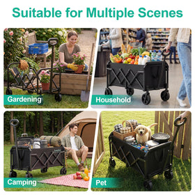 SunnyFeel wagon built to resist tearing and wear for repeated outdoor use.