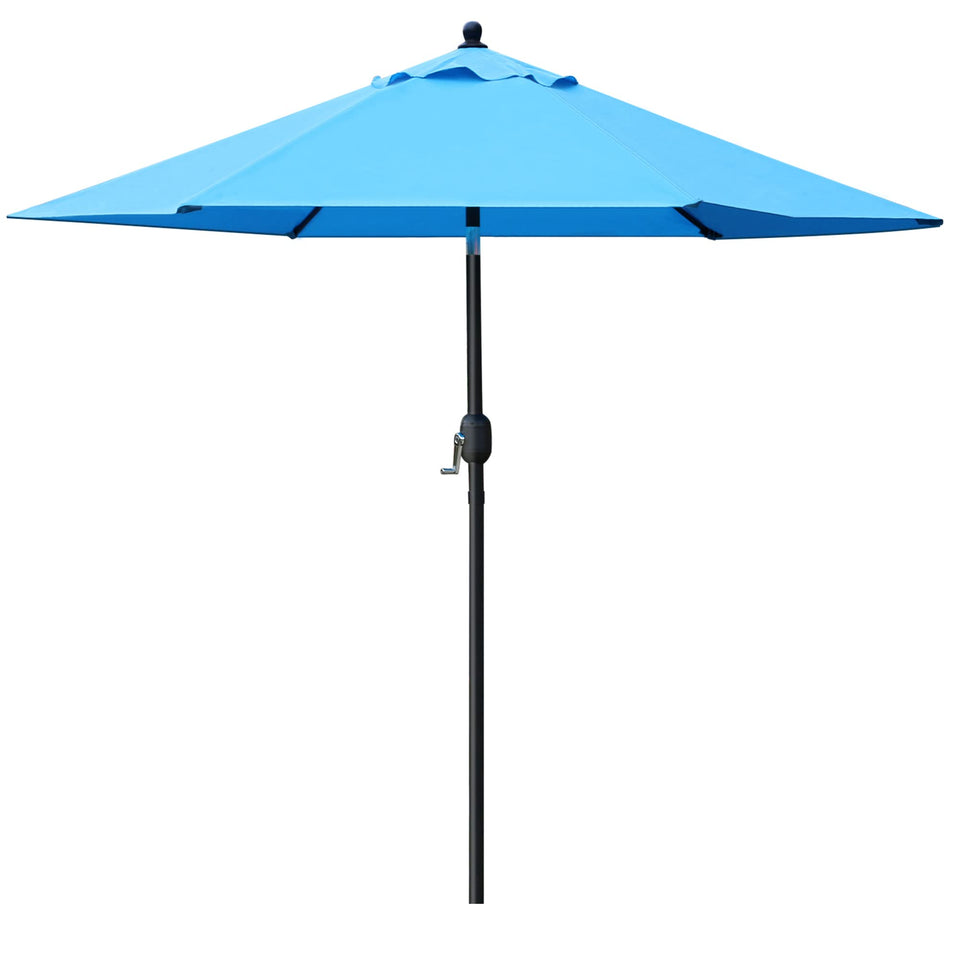 Sunnyglade 7.5ft blue patio umbrella top view shading outdoor seating