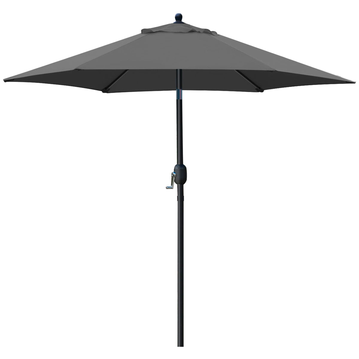 Sunnyglade 7.5-foot canopy umbrella provides cool shade for patio meals.