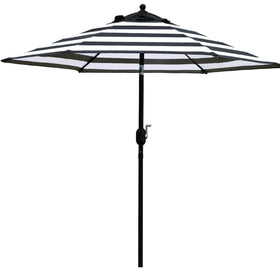 Sunnyglade 7.5 ft patio umbrella open over a table for shade.