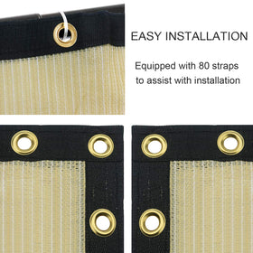 Sunnyglade copper grommets closeup shows reinforced edges for durable outdoor use.