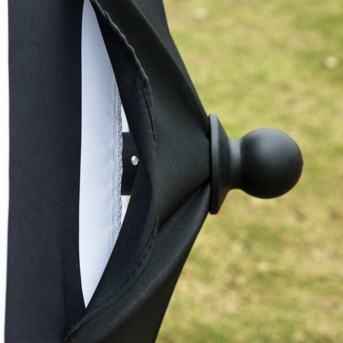 Sunnyglade fade resistant black and white canopy keeps color vibrant.