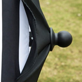 Sunnyglade fade resistant black and white canopy keeps color vibrant.
