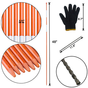 Sunnyglade heavy duty fiberglass poles resist winter wear