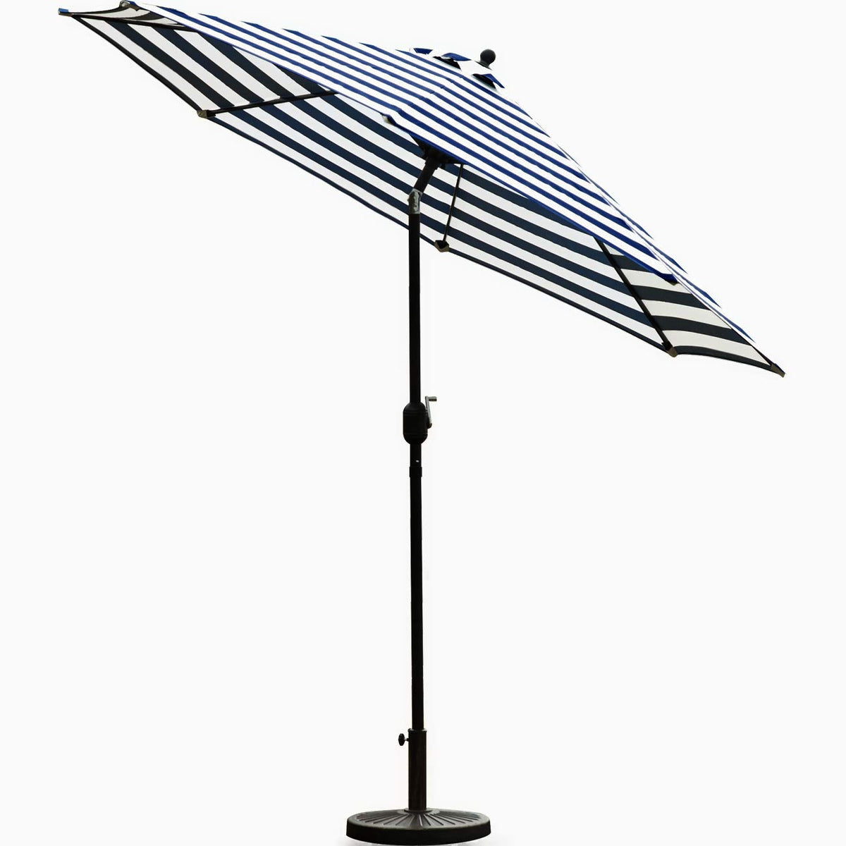 Sunnyglade push-button tilt umbrella for adjustable shade angles