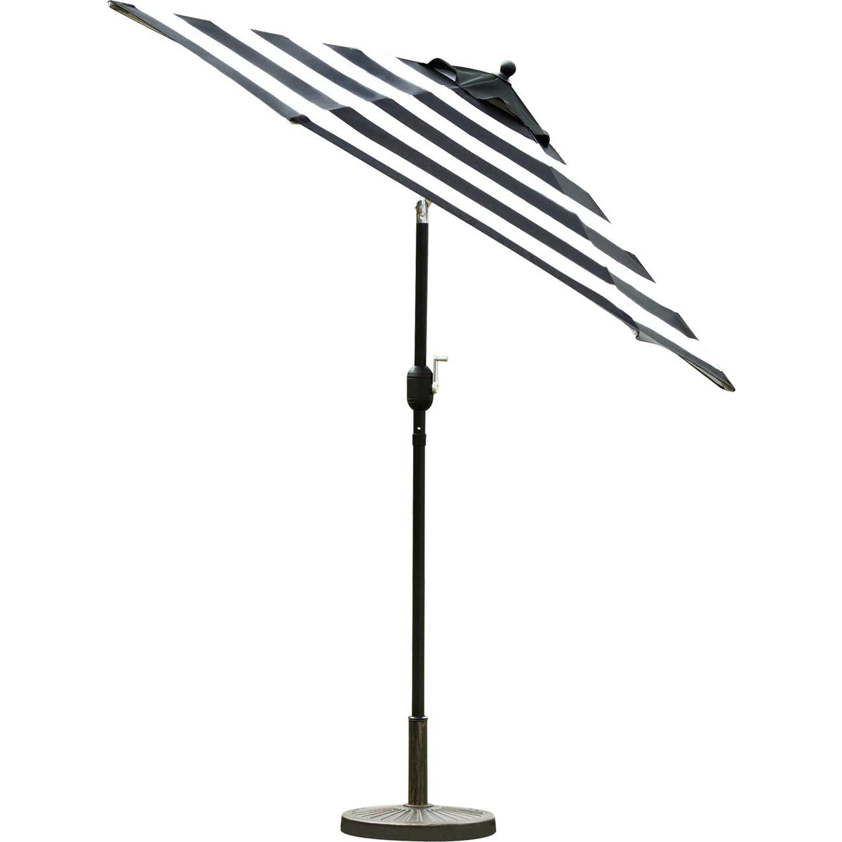 Sunnyglade push button tilt shown for flexible shade angles.