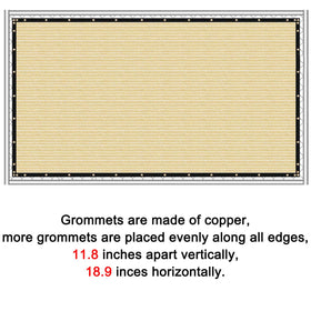 Sunnyglade sand-color privacy screen blends with outdoor spaces beautifully.