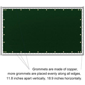 Sunnyglade shade net for yard provides privacy while water passes through.