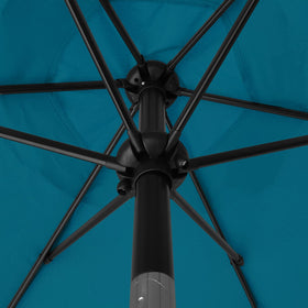 Sunnyglade Teal Blue 6-rib frame provides sturdy shade