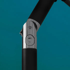 Sunnyglade Teal Blue umbrella crank open close for easy setup