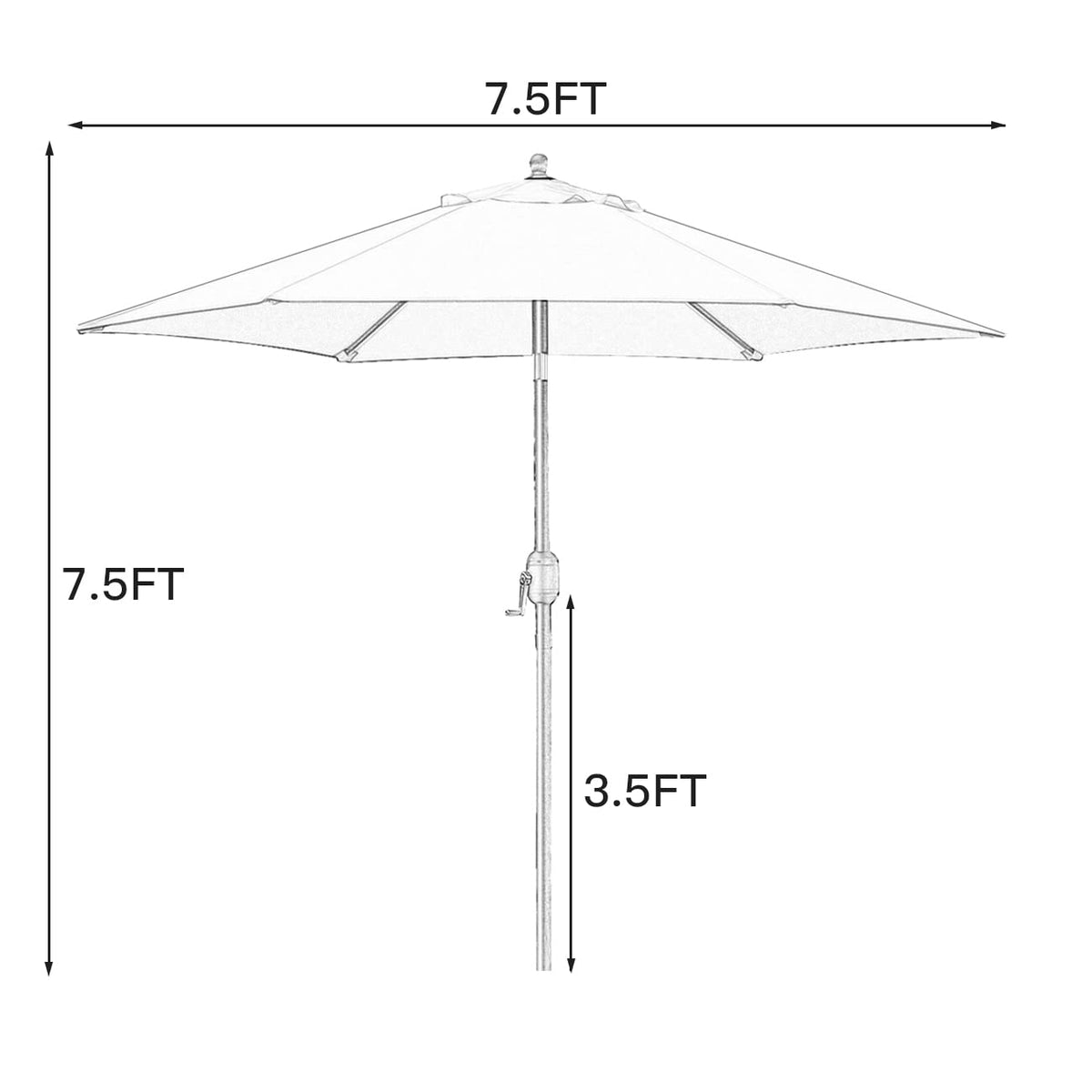 Sunnyglade Teal Blue umbrella compact storage for easy transport