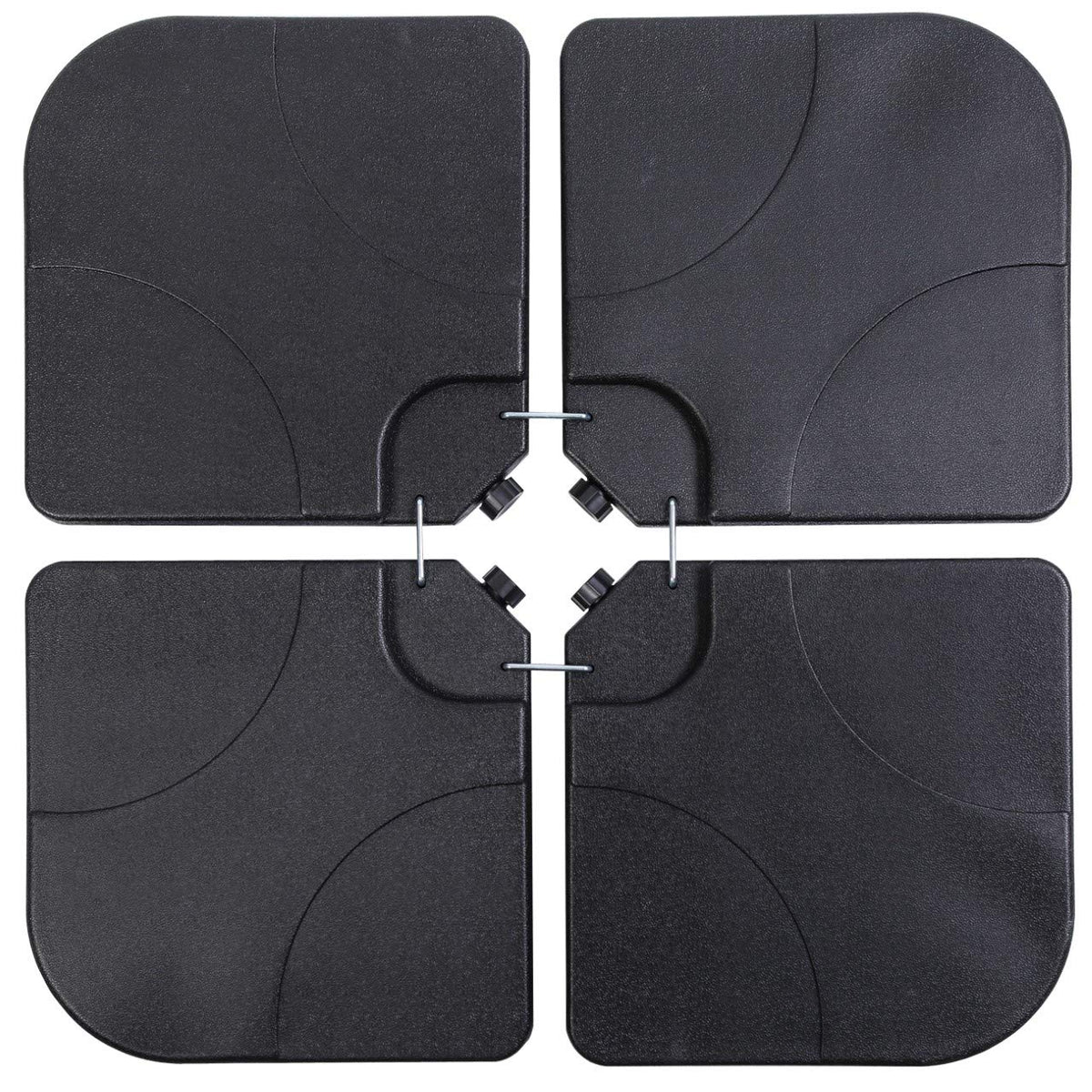 Sunnyglade umbrella base with four square plates providing stable cantilever support