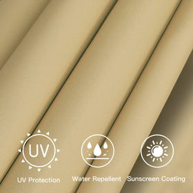 Sunnyglade canopy top cover in tan, removable and washable for easy cleanup.