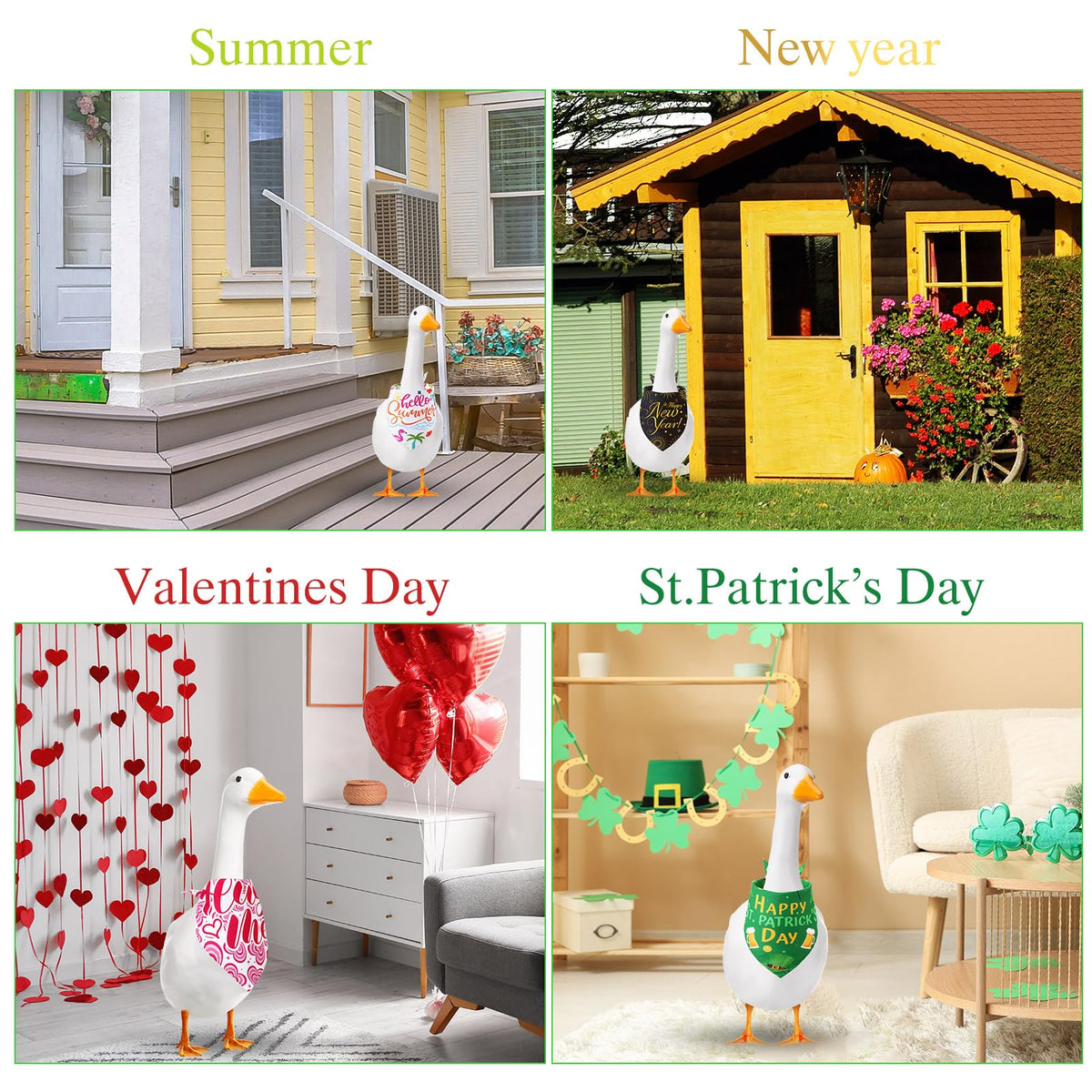 Sunnymove Valentine’s Day goose bandana elevates seasonal ambiance