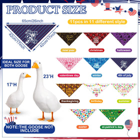 Sunnymove winter print goose bandana enhances outdoor decor and photos