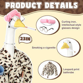 Sunnymove goose statue outfit package showing full set for quick porch dressing
