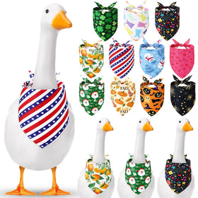 Sunnymove 11-style holiday goose bandana for porch goose decor and photos.