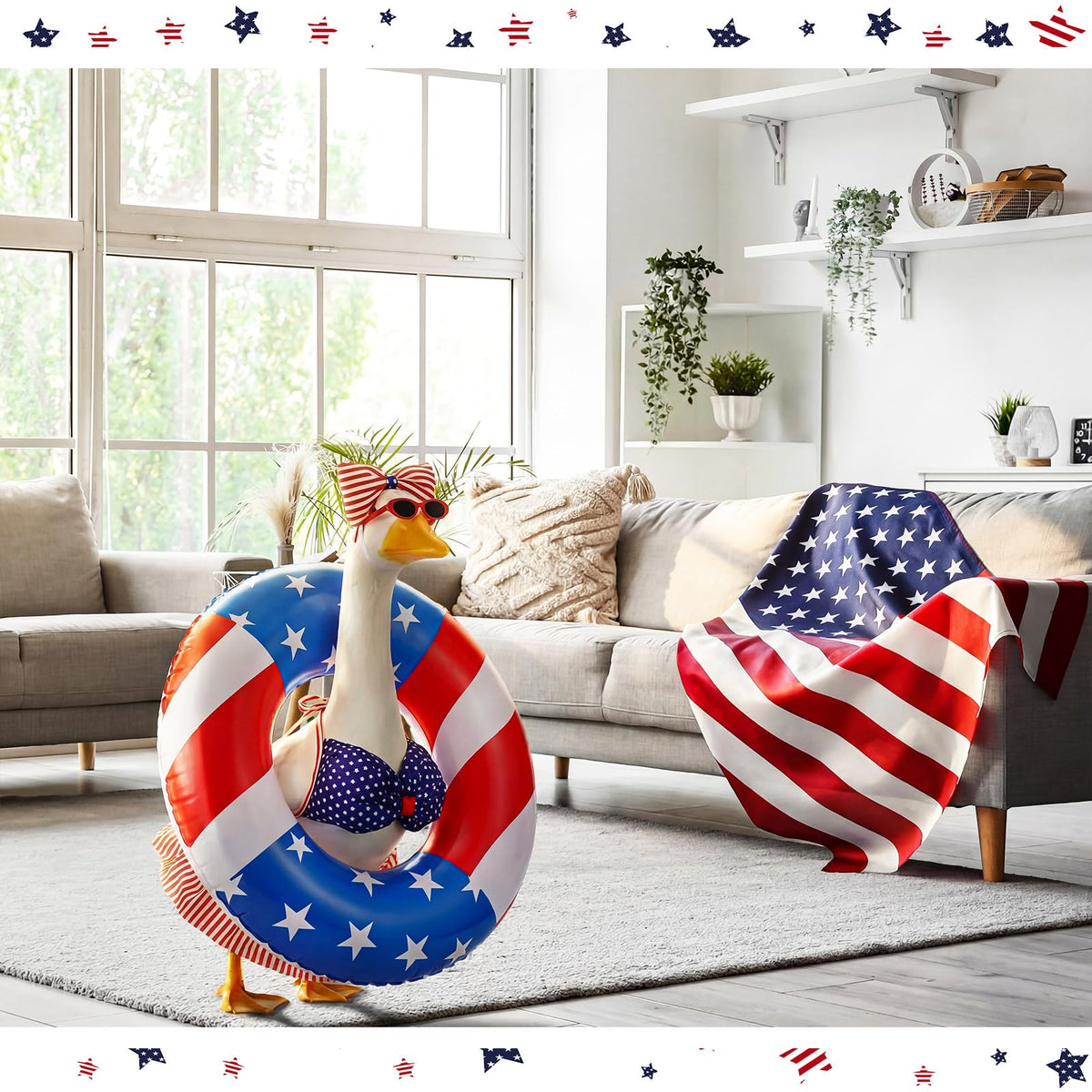 Sunnymove patriotic garden decor collection brightens outdoor spaces for events.