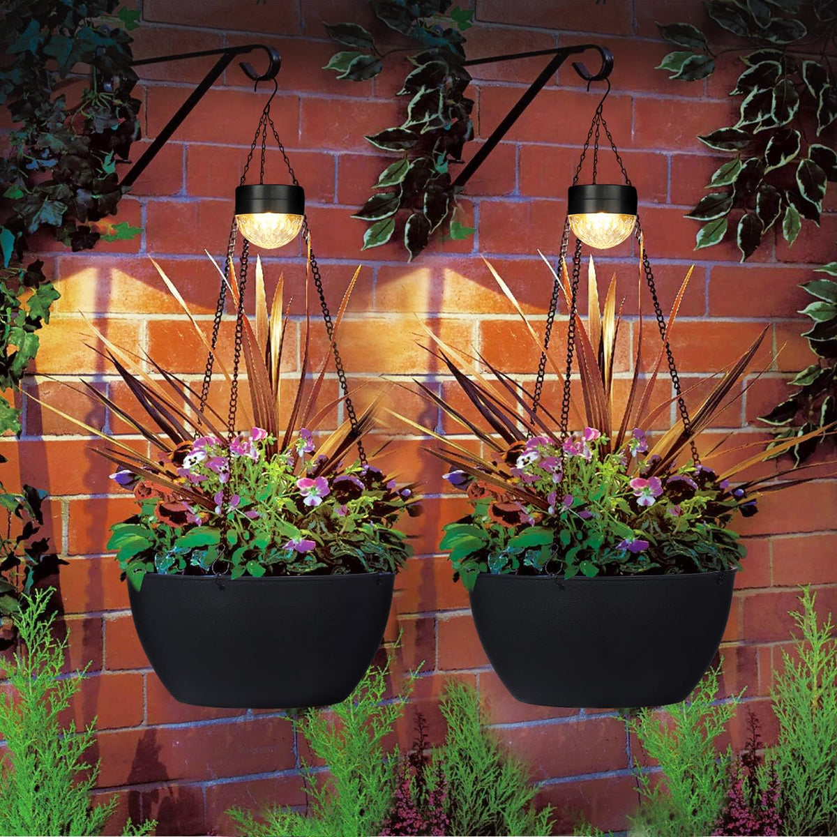 SUNNYPARK 28-inch hanging basket chain enables sturdy outdoor hangs