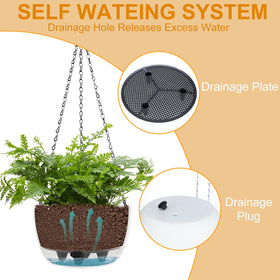 SUNNYPARK black textured finish planter adds modern outdoor style