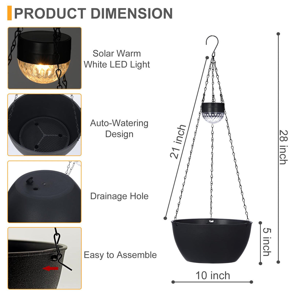 SUNNYPARK drain hole plug prevents overwatering for healthier plants