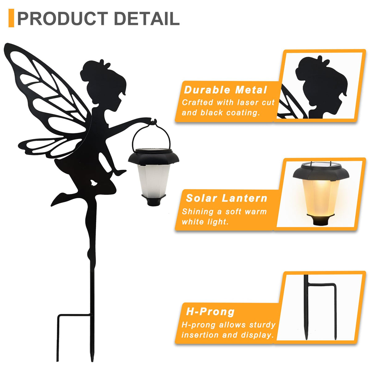 SUNNYPARK garden decor angel path lights guide guests with gentle glow