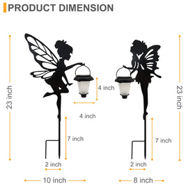 SUNNYPARK lantern angel wings assembly enhances evening ambiance along patios