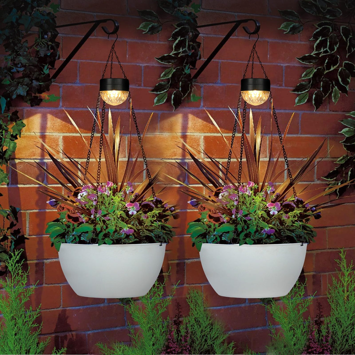 SUNNYPARK weather-resistant plastic pot withstands outdoor conditions