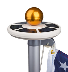 Sunnytech 20 LEDs deliver bright flag illumination for nighttime display