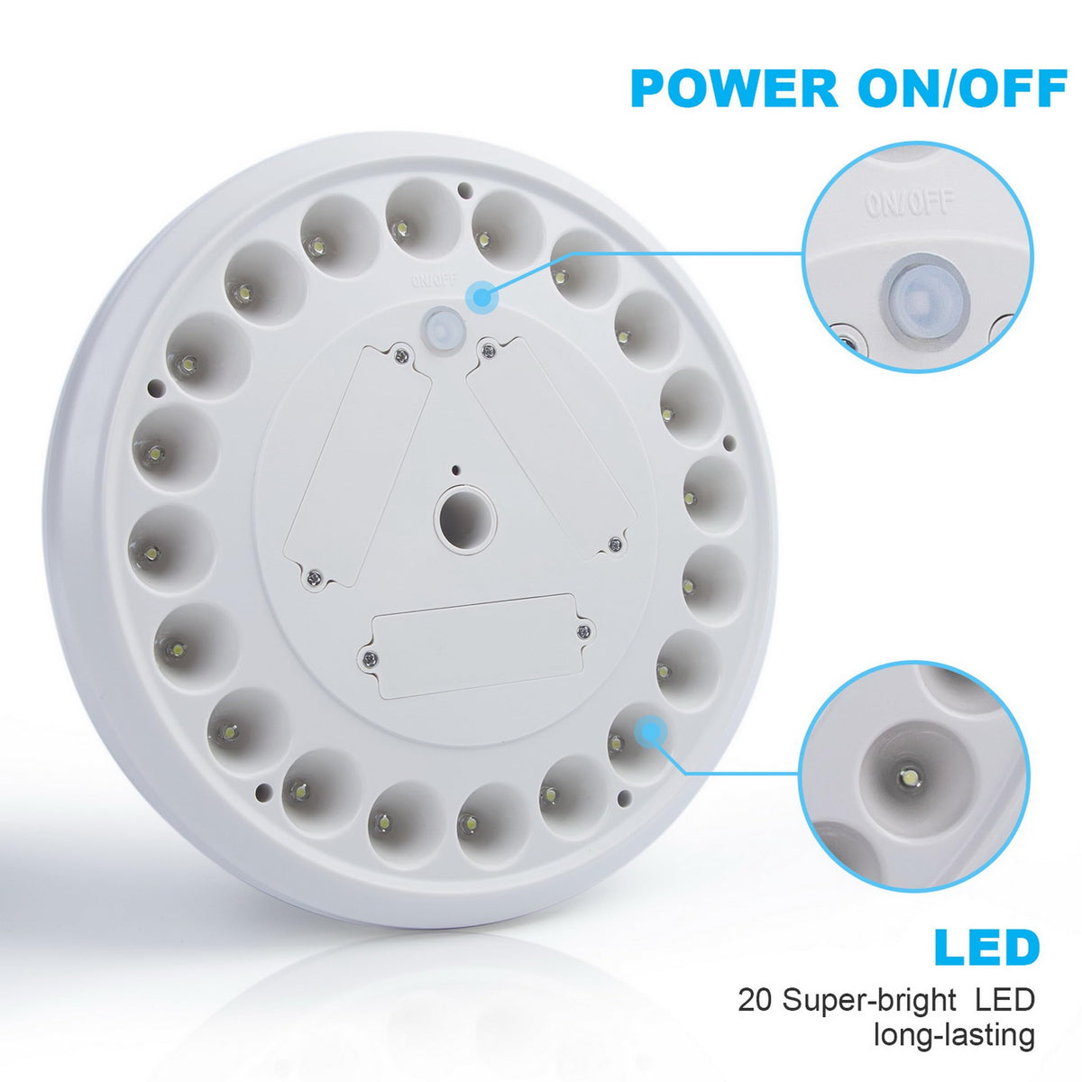 Sunnytech flag light uses an efficient solar panel for longer night showtime.