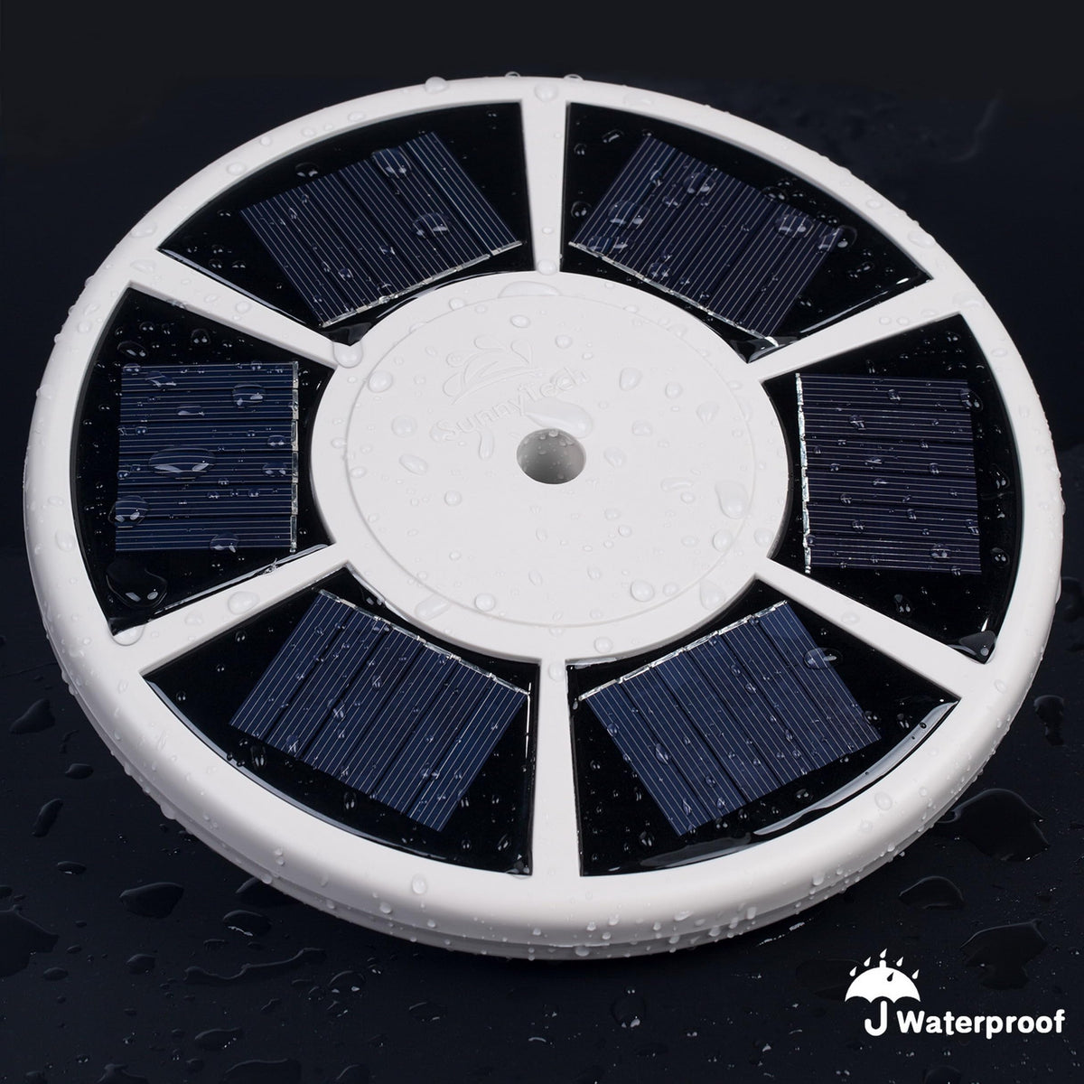 Sunnytech solar flag light with 20 LEDs offers bright, energy-efficient night lighting.