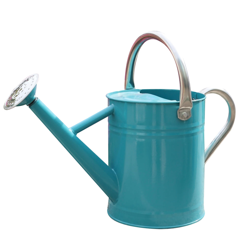 SunnyTong leaf green watering can for outdoor plants, easy garden watering in sunlit spaces.