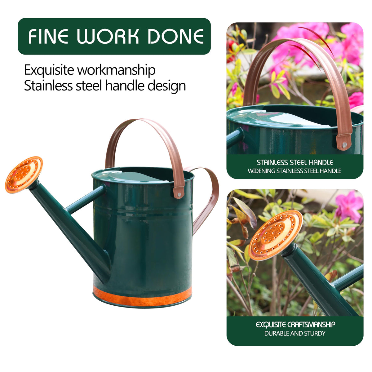 SunnyTong watering can with two handles for easy control