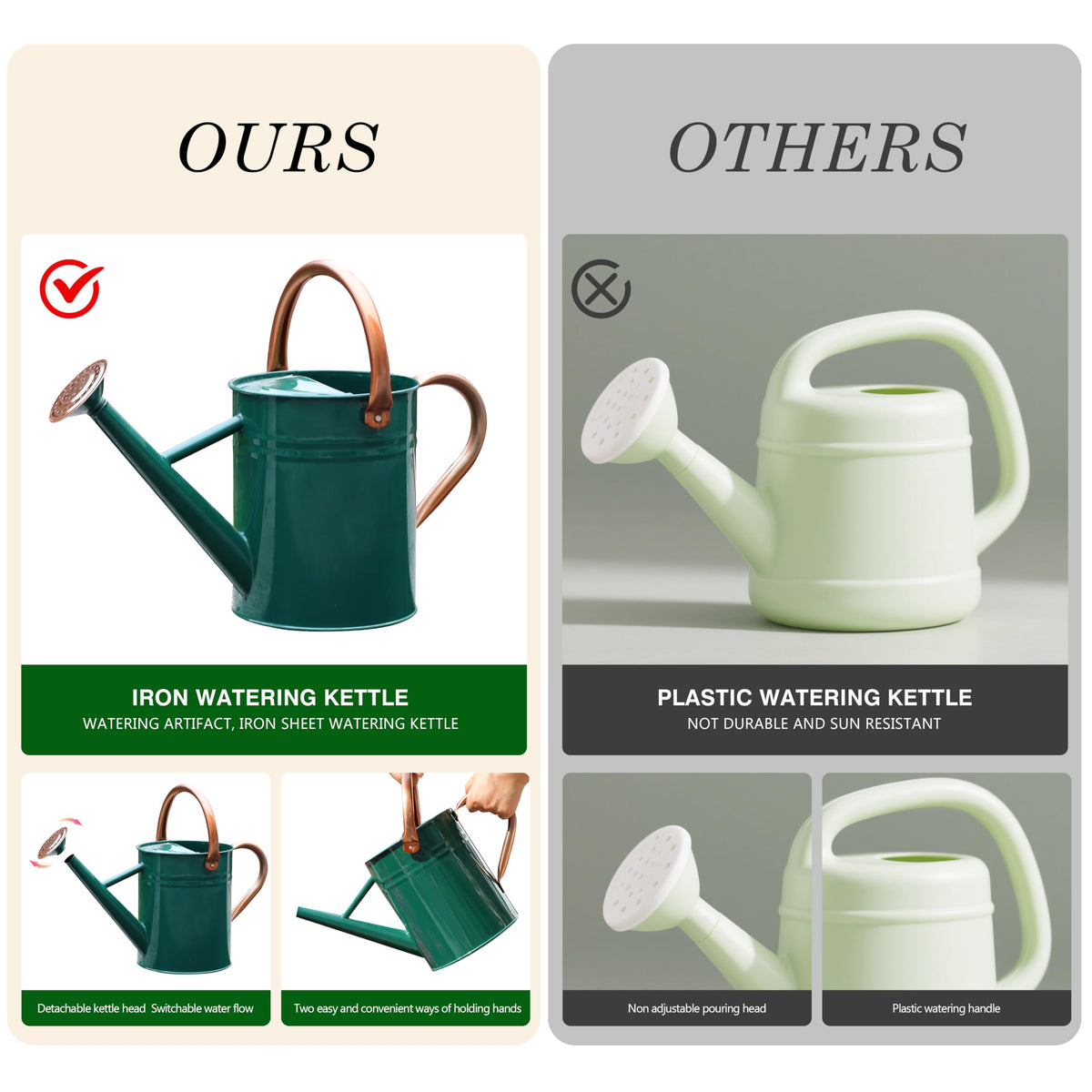 SunnyTong NewGreen can features adjustable top for controlled pouring.