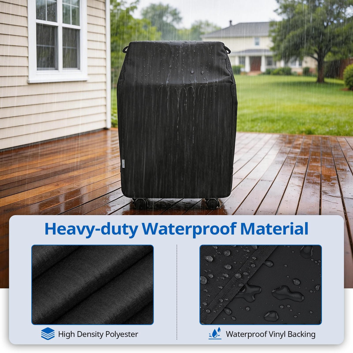 SunPatio grill cover wind-resistance keeps your grill protected during gusts.