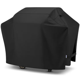 SunPatio 70-inch grill cover front view shields large grills from rain and sun.