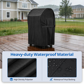 SunPatio wind-resistant straps secure the cover during gusts for reliable protection.