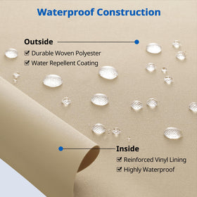 SunPatio 80x32x25 inch dimension ensures a snug, secure fit.