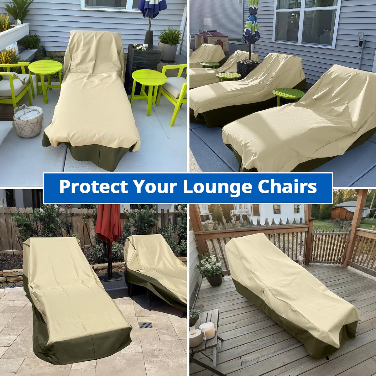 SunPatio windproof design keeps the cover secure during gusty conditions.