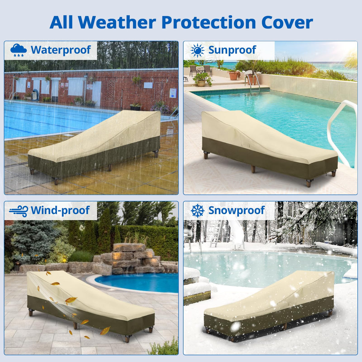 SunPatio heavy-duty polyester construction stands up to heavy use.