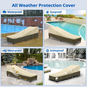 SunPatio heavy-duty polyester construction stands up to heavy use.