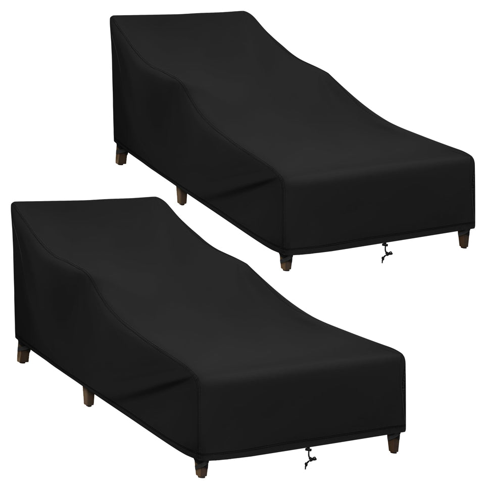 SunPatio chaise lounge cover waterproof-material protects your chair from rain and spills.