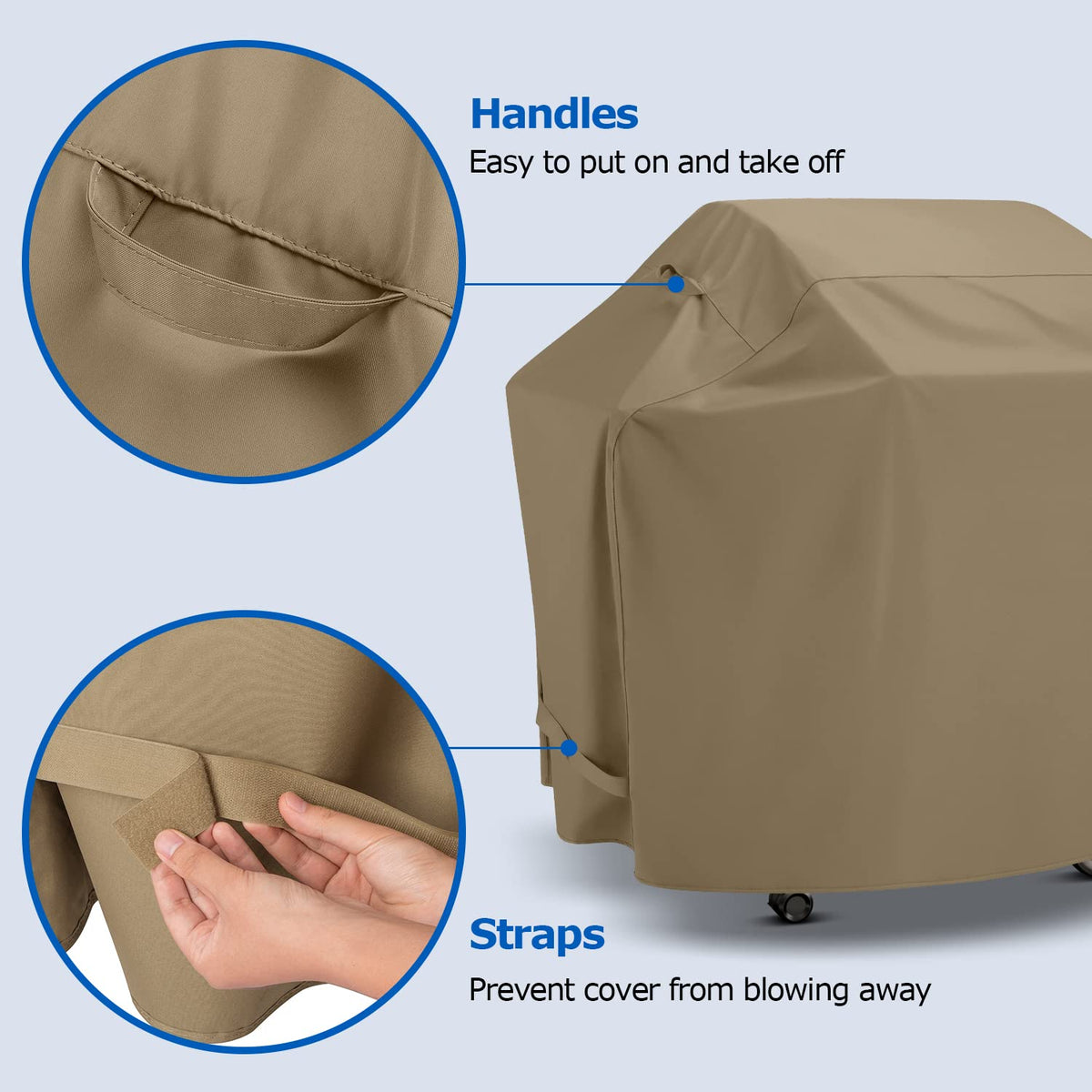 SunPatio dimension guide 65-inch helps verify fit.