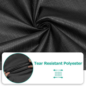 SunPatio easy-clean cover wipes clean or hoses off after use