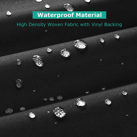 SunPatio griddle cover sealed seams closeup showing enhanced water resistance.