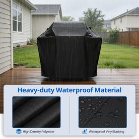 SunPatio grill cover 50inch fabric detail highlights durable UV-resistant material