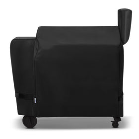 SunPatio pellet grill cover 53W-22D-40H shields Traeger-style grills from sun and weather