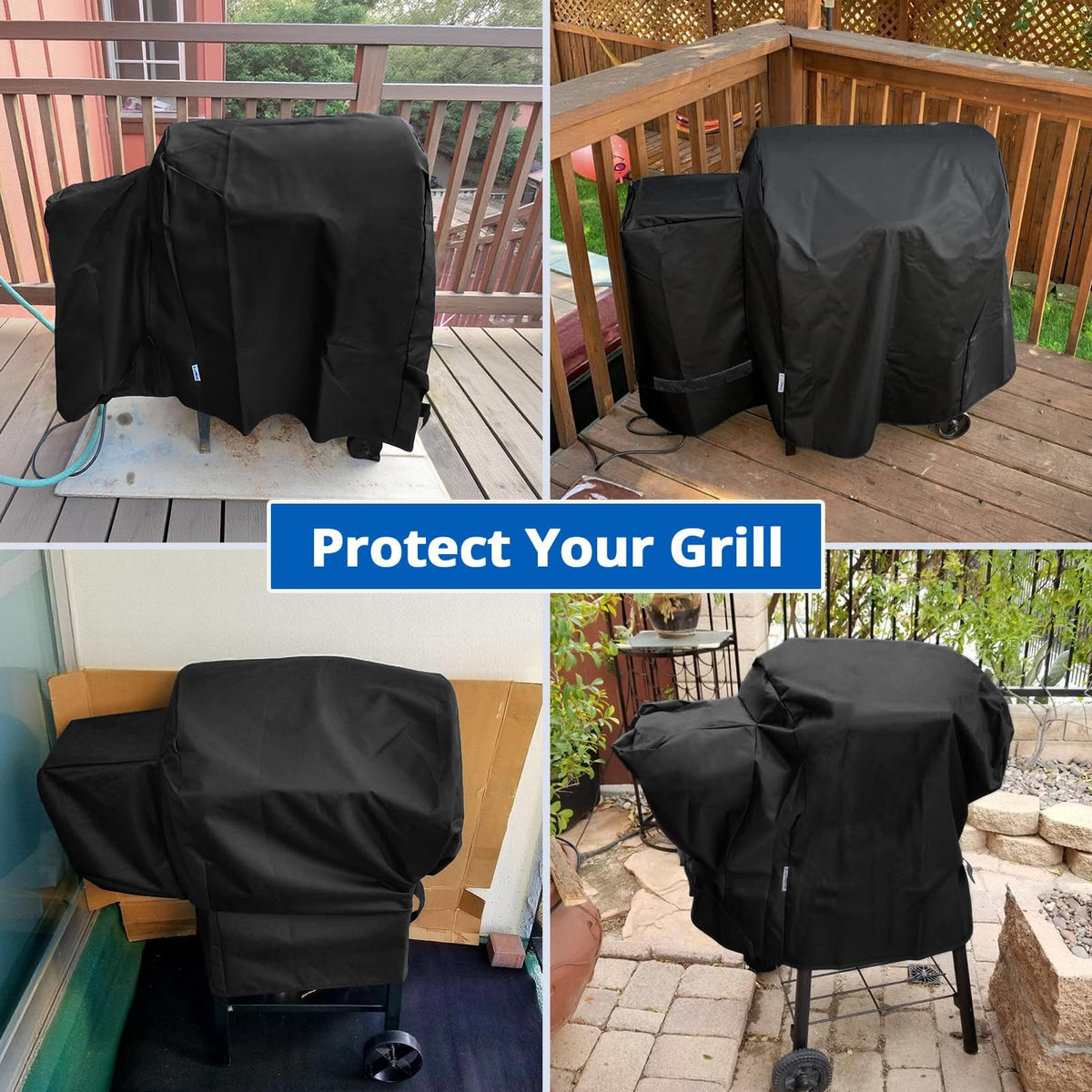 SunPatio Recteq 340 compatible cover shields from rain and dust