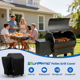 SunPatio secure-fit design prevents cover from blowing away