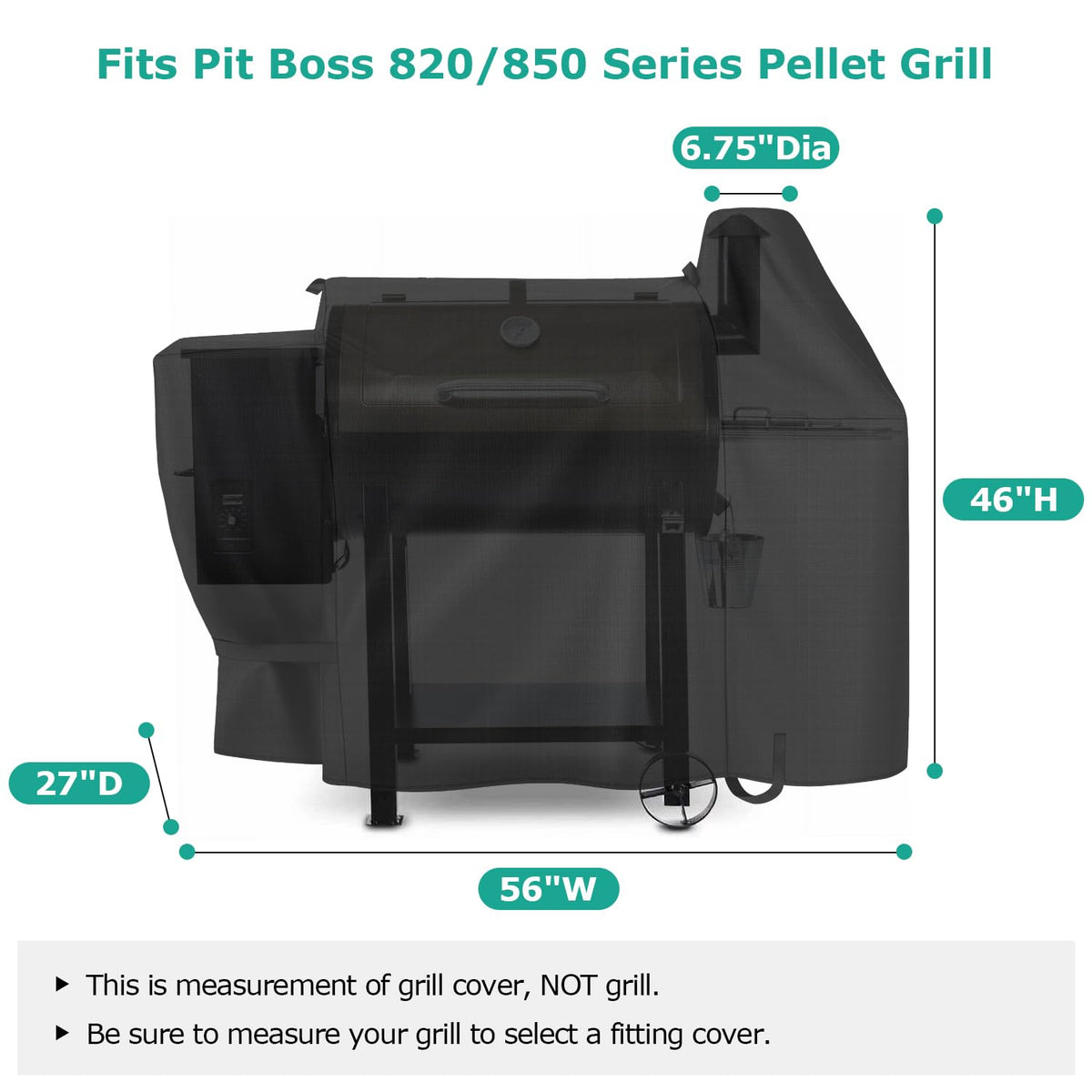 SunPatio waterproof fade-stop fabric shields grill from rain and sun.